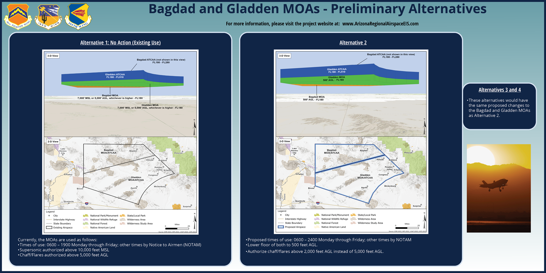 Bagdad and Gladden MOAs - Preliminary Alternatives